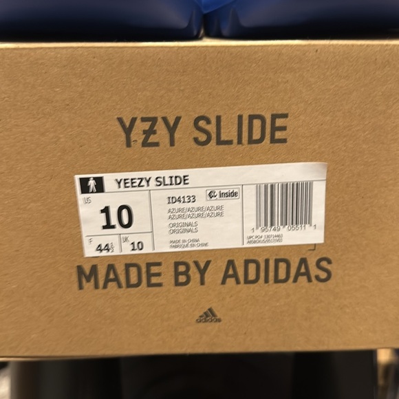 adidas Kids Blue Slide Slippers